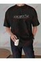 Unisex Cosmic Printed Tshirt Black