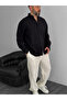 Black Fresh Fabric Basic Shirt G-5138/12 - 2