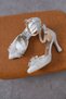Gray Satin Women's Stoned Tulle Bow Stylish Evening Dress Heeled Shoes Md1001-119-0002 - 7