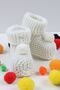 Newborn Baby Pompom Knitwear Knitted Gift Booties 0-6 Months - 5