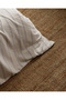 Linda striped double 100% cotton washed seersucker duvet cover set - white/indigo - 4