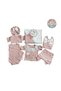 100% Cotton 10 Piece Baby Girl Hospital Discharge Set / Newborn Baby Outfit / Newborn Gift - 7