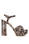 Women's Platform Shoes - Elit Pm08 K3026-5T Leopard Model