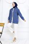Hijab Denim Jacket Navy Blue 704 - 2
