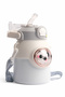 Children's Crossbody Large Capacity Stainless Steel Thermos Cup with Straw (Imported) - 4