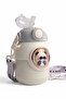 Thermal Water Bottle Hanging Rope Mini Space Capsule Insulated Bottle (Imported) - 4
