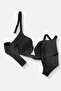 Oyster Lace Printed Bra - Non-Padded Non-Wired - 2822 - Black - 5