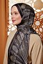 Black Circular Indian Silk Shawl