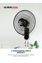 16" Wall Fan- OMF1868/ High Performance with 3-Speed Controls - 5