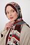 Coffee geometric pattern royal shawl - 3
