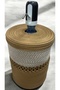 Vega Bottle Holder, Bottle Cover with Jute Wicker Look