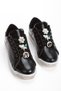 Women's Black Stylish Stone Sports Shoes - 2