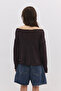 Boat Neck Flowy Blouse - 5