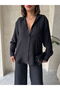Linen Women's Shirt with Pocket Detail