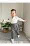Striped Cotton Linen Bayramlik Top and Bottom Set 2 - 2