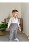 Striped Cotton Linen Bayramlik Top and Bottom Set 8 - 3