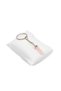 Natural Stone Pink Quartz Stone Nail Cut Women's Men's Keychain | Natural Stone as a Gift - 3