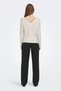 Onlnew Tessa L/S سترة بولوفر برقبة على شكل V Nca Knt Stone - 4
