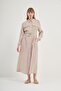 Women's Comfortable Fit Belted Modal Dress Stone 31016 - 2