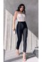 Women's Diane High Waist Recovery Lycra Narrow Leg Grass Fabric Pants - 5