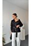 Diana Design Belted Studded Asymmetric Shirt