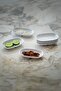 Gözde Small Kayık Plate Set of 6 (12X7 cm) - Break-Resistant Breakfast, Snack and Presentation Plate - 6