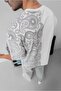 Patterned Unisex Oversize Tshirt - 7