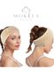 Hair Band Set of 3 Cappuccino Color Towels Men & Women Makeup Yoga Spa Sports Bandana with Velcro Tape - 4