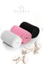 Hair Band Set of 3 White, Pink, Black Color Towel Men & Women Makeup Yoga Spa Athlete Bandana - 3