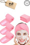 Hair Band Set of 3 Pink Color Towel Men & Women Makeup Yoga Spa Sports Bandana with Velcro Tape