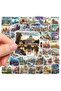 50 Pcs Travel Postcard Stickers, Sticker Set Laptop Notebook Tablet Sticker Set