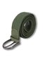 Plus Size Woven Braided Elastic Belt 4cm Green