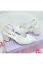 6.5 cm Heeled Lace Design Low Slope Comfortable Stiletto Bridal Shoes Aslı Acar - 3