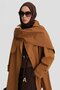 Trench Coat with Scarf Detail 25Y7805 Tan - 3
