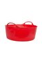 Red  Gorilla - Gorilla Tubs & Recycled Black Tubs - Small Shallow 15L -Red