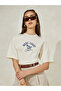 Oversized West Coast Embroidered Turn-Up Sleeves T-Shirt