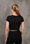 Corded Elastic Waist Crew Neck Crop Missbz2368 - 7