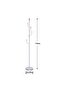 Martis Coat Hanger Metal Clothing Rack with Modern Hooks L 28 W 28 X H 176 cm White - 3