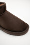 Kids Baby Girl Brown Ultra Mini Suede Boots with Fur Inside Winter Sole Boots - 5