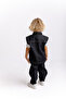 Unisex Pocketed Denim Vest Black - 3