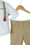 Beige Bow Tie Suit (2-3-4 Years) - 4
