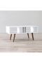 Melo Coffee Table  L90xW45xH43cm - White - 6