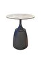 Ramsy Round End Table  L45xW45xH52.5cm - Light Grey/Gunmetal Black - 5