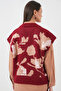 15923 Women's Oversize Knitwear Sweater - Claret Red - 6