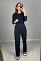 Crepe Fabric Pleated Palazzo Trousers