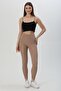 Fit Slim Diver Sports Leggings Beige