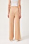 High Waist Pocket Palazzo Trousers Beige - 3