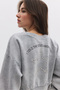 Printed Stone Embroidered Sweatshirt - 4
