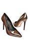 T 676192008   Brown Patent Leather Thin Heeled Women's Stiletto - 7