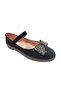 İremsu Patent Leather Stoned Bow Velcro Banded Girls' Ballerinas 26-31